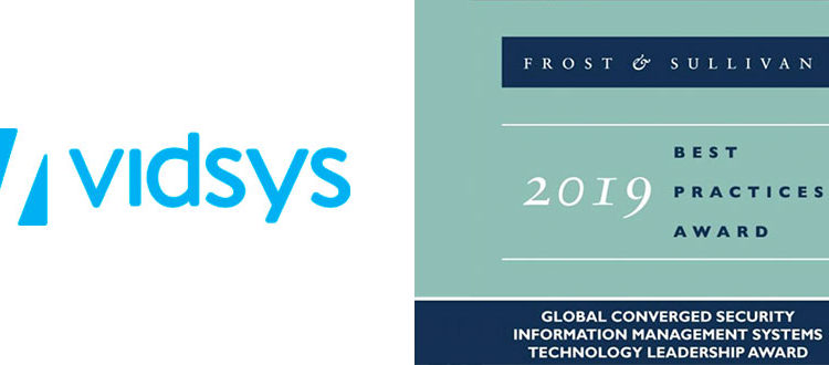 Vidsys has earned Frost & Sullivan's 2019 Technology Leadership Award