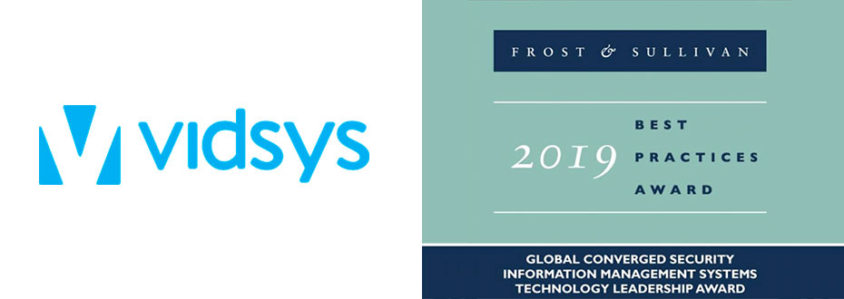 Vidsys has earned Frost & Sullivan's 2019 Technology Leadership Award